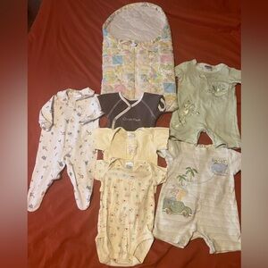 Vintage Baby Clothing Lot Carter’s, Calvin Klein, Sonoma, Snugabye, Etc. 80s 90s